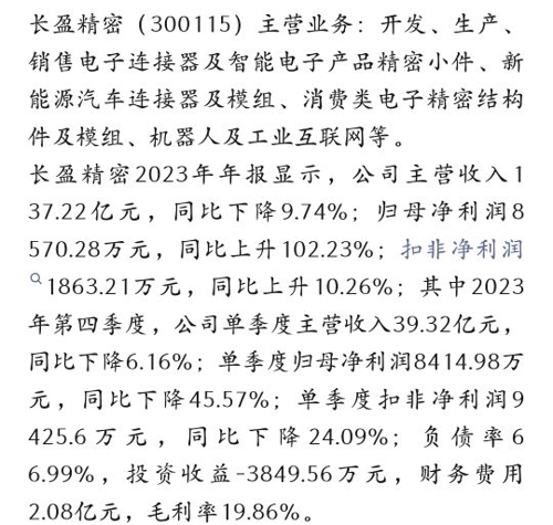 長盈精密股票最新動態(tài)及消息更新